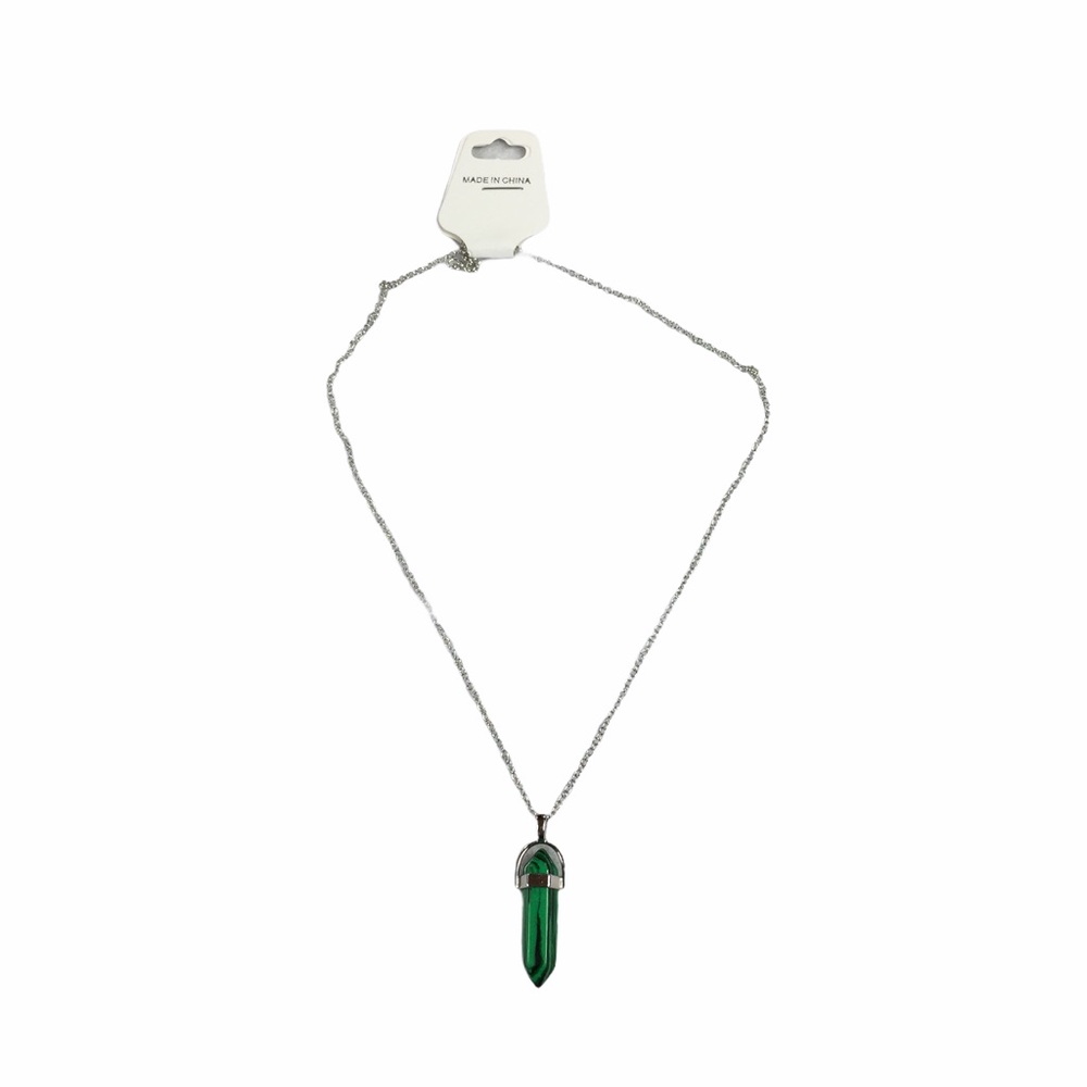 New Hexagonal Chakra Bullet Shape Pendant Necklace